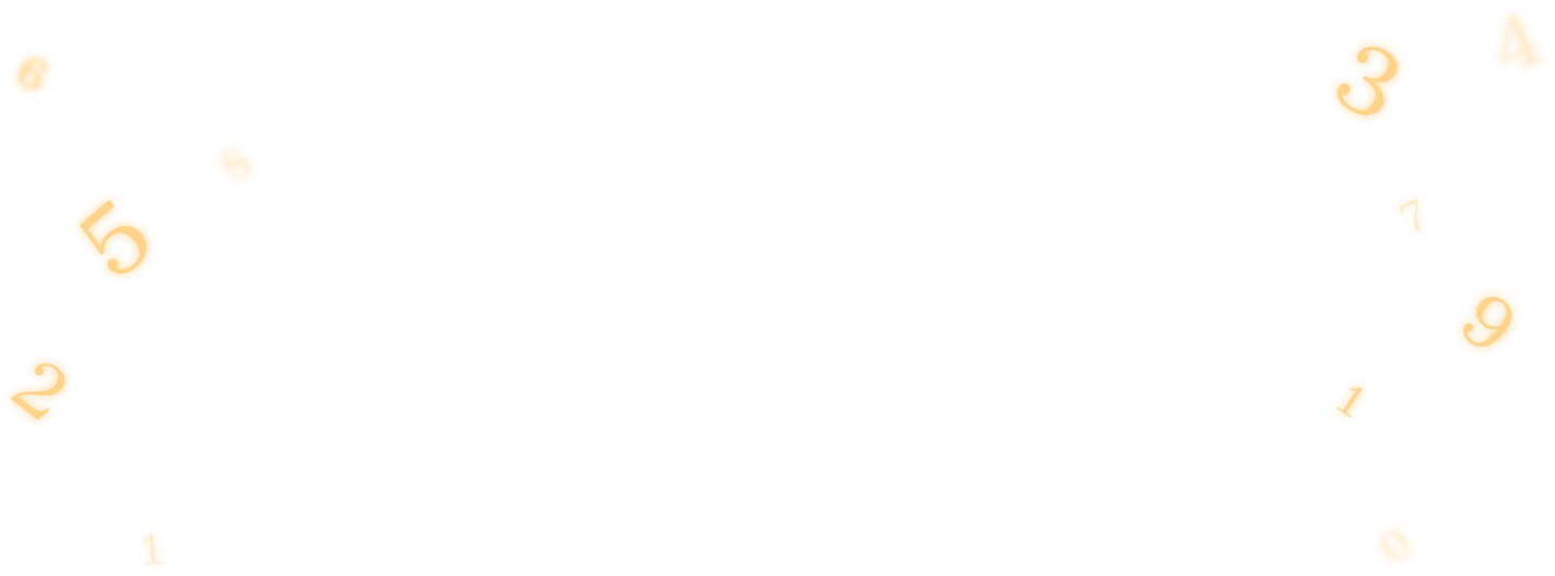 Падающие золотые цифры